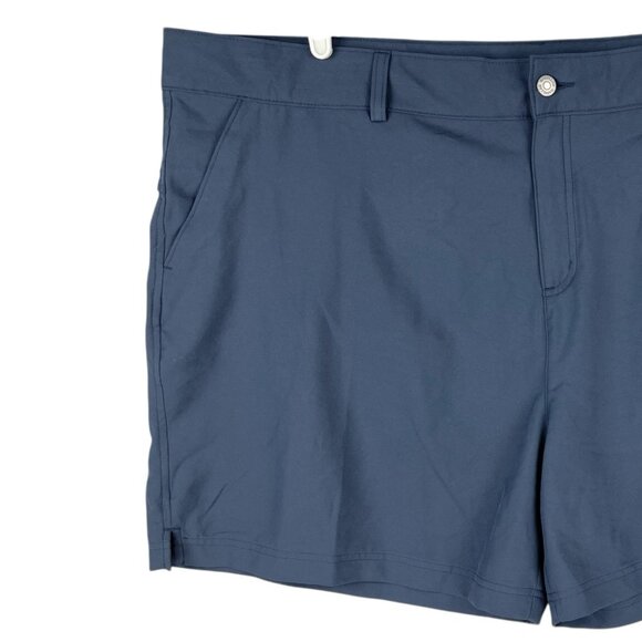 MAGELLAN Outdoors Women's Classic Fit Stretch Navy Shorts Size 3X High Rise - Picture 3 of 15